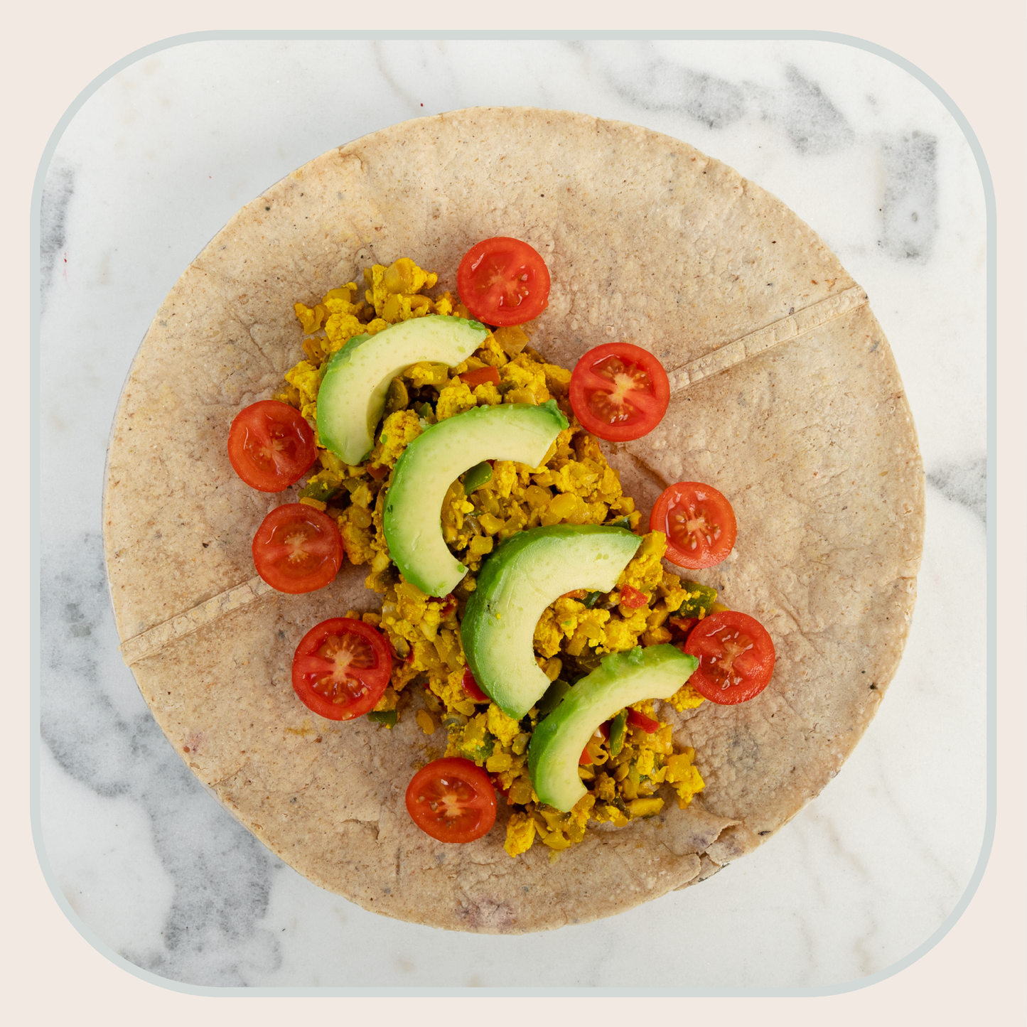 tofu scramble wrap