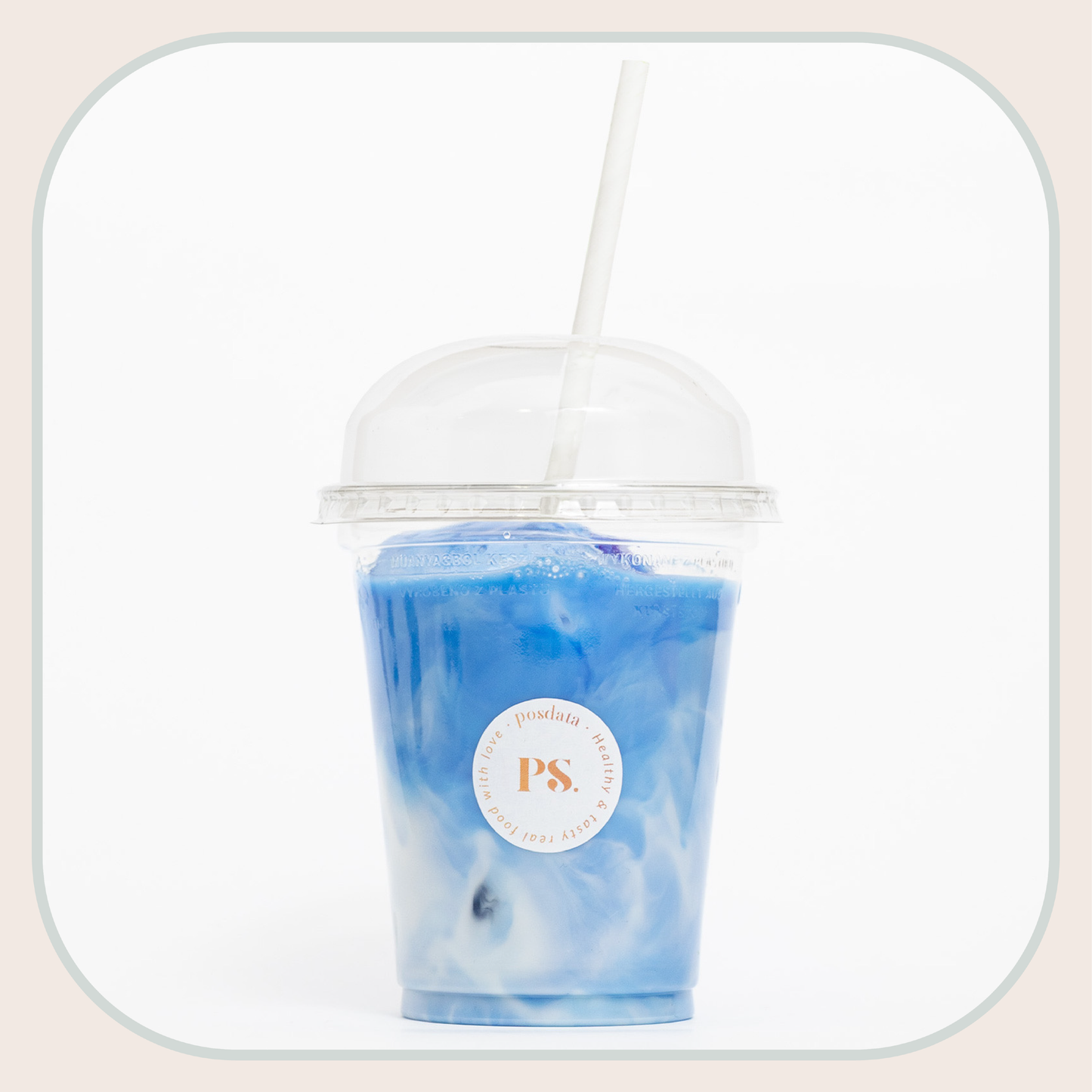 iced blue latte